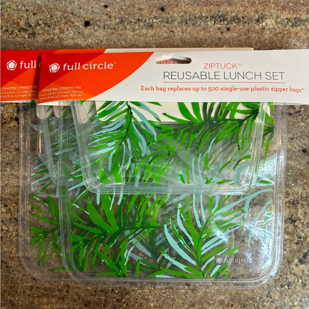 Reusable Zip Loc Bags Set of 2